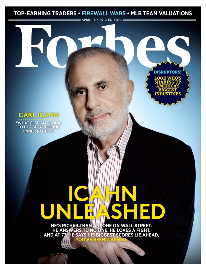 Carl Icahn Forbes Cover