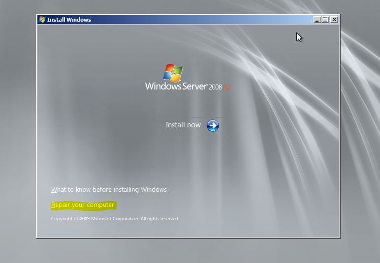 How To Reset Domain Admin Password On Windows Server 2008 R2