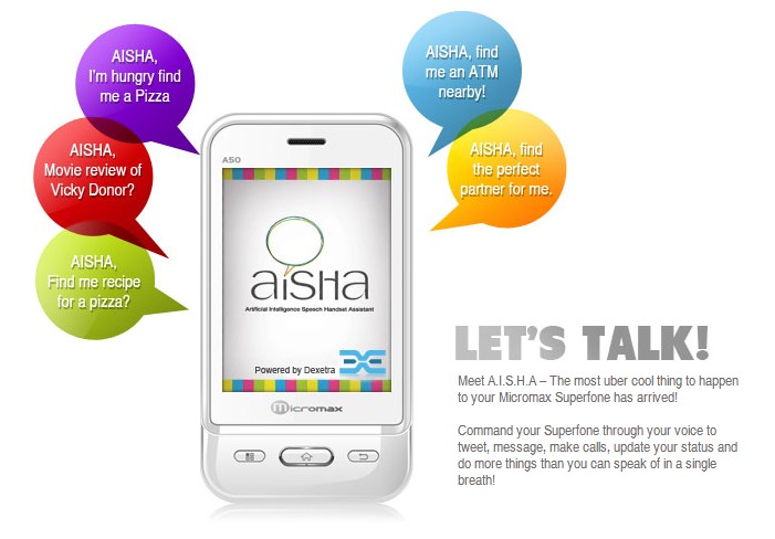 Meet AISHA – Desi Siri From Micromax India Mobile