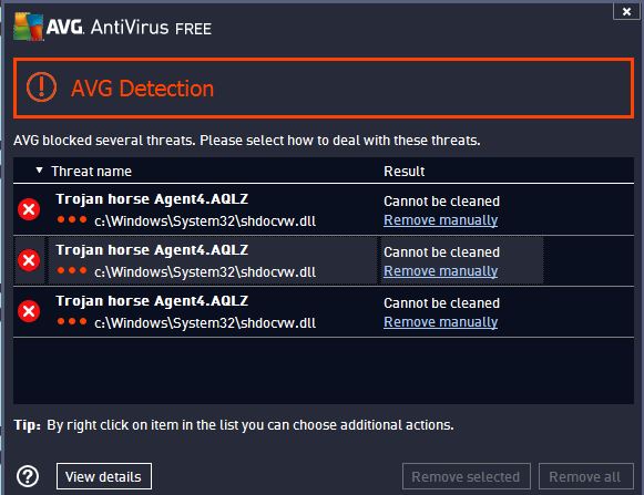AVG Possibly Hit By False Trojan Horse Agent4.AQLZ Alarm [Confirmed]