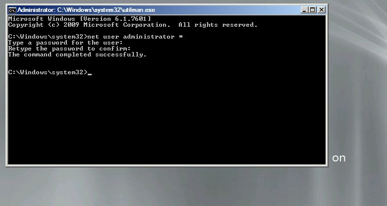 Reset Domain Admin