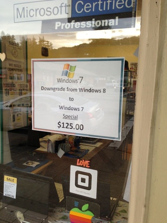 downgrade to windows 7