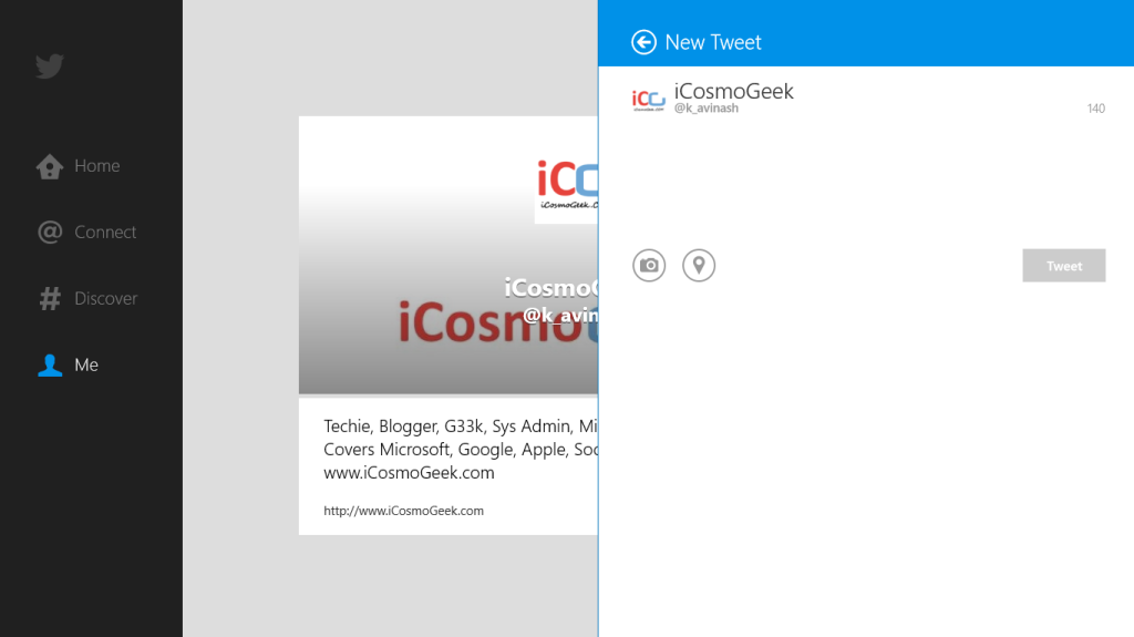 Official Twitter app for Windows 8